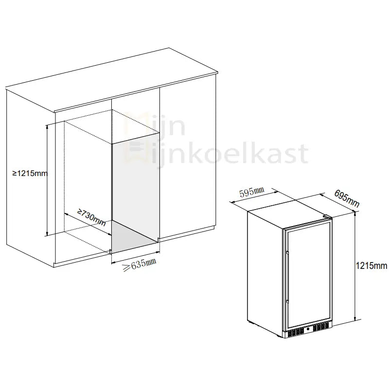 Temptech Classique Wijnklimaatkast | CL120DB | 2 Zones - Elite Wijnklimaatkast