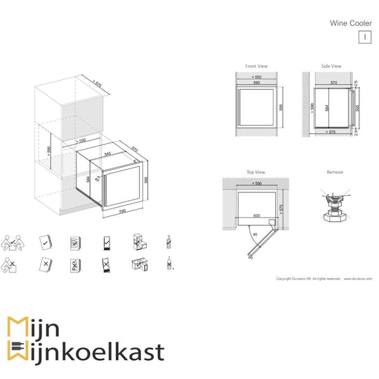 Dunavox Soul-25 Wijnklimaatkast | DAVS-25.63DSS | 2 Zones - Elite Wijnkoelkast